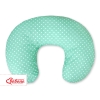 Cuscino per Allattamento per Neonati Menta Pois Bianchi Cuori