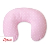 Federa per Cuscino per Allattamento Rosa Pois Bianchi Cuori