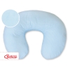 Federa per Cuscino da Allattamento Blu a Strisce Cuori