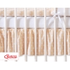 Gonna perLettino e Culla 140x70cm Beige Pois Bianchi Cuori