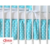 Gonna Para Lettino e Culla 60x120cm Turchese Pois Bianchi Cuori