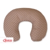 Guanciale Allattamento Marrone Pois Bianchi Cuori