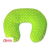 Guanciale Allattamento Verde Pois Bianchi Cuori
