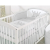 Lenzuola Lettino Neonato 2 parti Grigio Little Prince/Princess