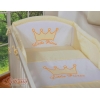 Lenzuola per Lettino Neonato 2 parti Creme Little Prince/Princess