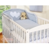 Lenzuola per Lettino Neonato 2 parti Grigio Pois Bianchi Cuori