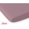 Lenzuolino di Cotone 60x120cm per Lettino Bianca Viola Pastello