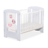 Letino per Bambino 120x60cm Marrone Grigio Gufi