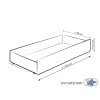 Letino per Bambino con Cassetto120x60cm Standard