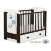 Lettino 60x120cm con Cassetto Maxi Gufi