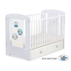 Lettino 60x120cm con Cassetto Maxi Gufi