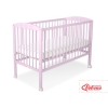 Lettino con sbarre60x120cm Rosa Stelle