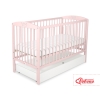 Lettino 60x120cm con Cassetto Standard Rosa Cipria