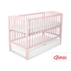 Lettino 60x120cm con Cassetto Standard Rosa Cipria