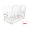 Lettino con Cassetto in Legno 120x60cm Standard Cuori