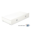 Lettino con Cassetto Neonati 60x120 cm - Lorenzo Maxi Bianca Grigio