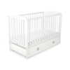 Lettino con Cassetto per Neonato 120x60cm Maxi Cuori