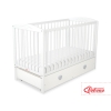 Lettino con Cassetto per Neonato 120x60cm Maxi Cuori