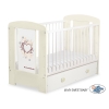 Lettino in Legno 120x60cm con Cassetto Maxi
