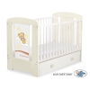 Lettino in Legno 120x60cm con Cassetto Maxi Notte