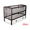 Lettino in Legno 120x60cm con Cassetto Maxi Stelle