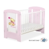 Lettino in Legno 120x60cm Rosa Nastro