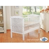 Lettino in Vimini 120x60cm Neonato Marrone