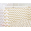 Lettino Neonati da Attaccare Beige Chevron
