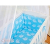 Lettino Neonati da Attaccare Blu Gufi