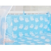 Lettino Neonati da Attaccare Blu Gufi
