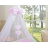 Lettino Neonati da Attaccare Rosa Pois Bianchi Cuori
