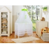 Lettino Neonati da Attaccare Verde Pois Bianchi Cuori