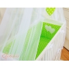 Lettino Neonati da Attaccare Verde Pois Bianchi Cuori