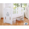 Lettino Neonato 120x60cm Bianca Grigio Glamour