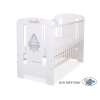 Lettino Neonato 120x60cm Bianca Grigio Glamour
