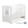 Lettino Neonato 120x60cm Bianca Grigio Glamour