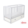 Lettino Neonato 120x60cm con Cassetto Maxi Cuori