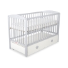 Lettino Neonato 120x60cm con Cassetto Maxi Cuori