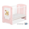 Lettino Neonato 120x60cm Creme Rosa Cipria Nastro