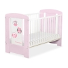 Lettino Neonato 120x60cm Marrone Rosa Gufi