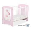 Lettino Neonato 120x60cm Marrone Rosa Gufi