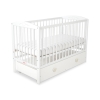 Lettino Neonato 120x60cm con Cassetto Maxi Cuori