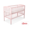 Lettino Neonato 120x60cm Rosa Cipria Stelle