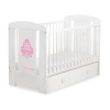 Lettino Neonato con Cassetto 120x60cm Maxi Glamour