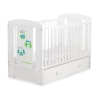 Lettino Neonato con Cassetto 120x60cm Maxi Gufi