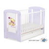 Lettino Neonato con Cassetto 120x60cm Standard Lilla Nastro