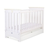 Lettino per Neonati con Cassetto - Lorenzo 60x120 cm Standard Creme Bianca