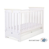 Lettino per Neonati con Cassetto - Lorenzo 60x120 cm Standard Creme Bianca