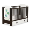 Lettino per Neonato 120x60cm con Cassetto Maxi Gufi