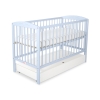 Lettino per Neonato 120x60cm con Cassetto Standard Cuori
